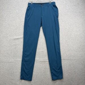 Under Armour Golf Pants Mens 32x36 Blue Chino The Showdown Performance Golf Tech